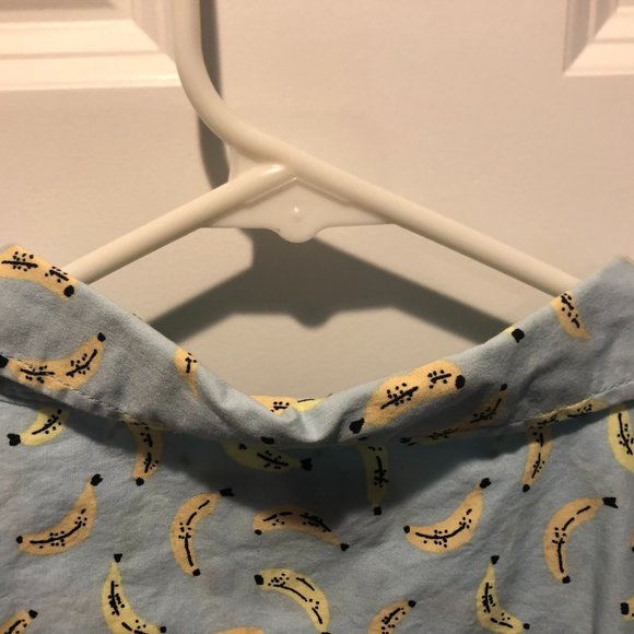 Public Opinion Short Sleeve Regular Fit Shirt - XXL - Blue/Banana Pattern - Picture 6 of 6